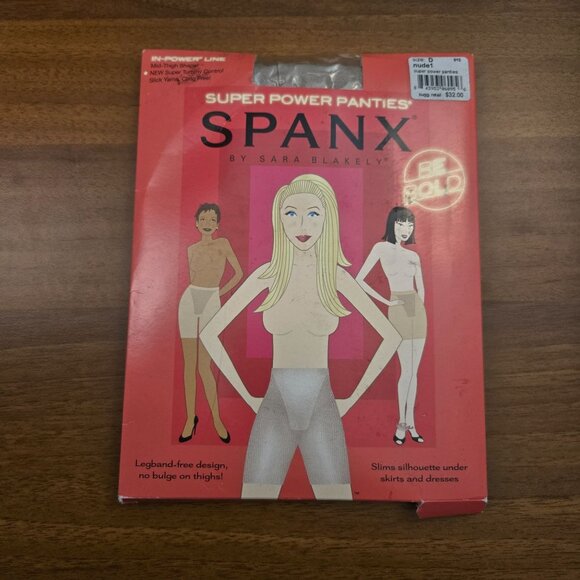 Spanx Super Power Panties In-Power Line Firm Shapewear Nude Neutral D NWT - Picture 2 of 7